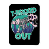 T-Rexxed Out Dinosaurier Magnet (Vertikal)