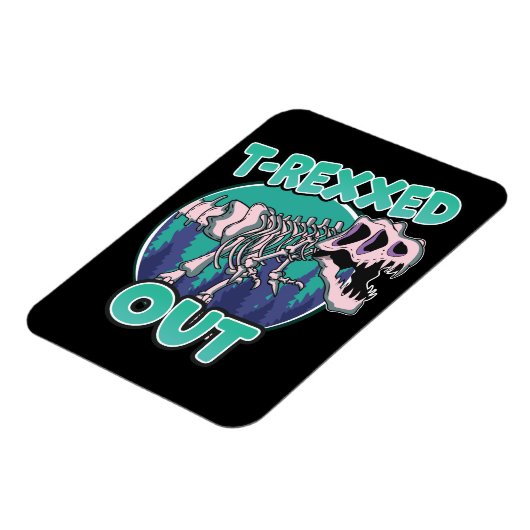 T-Rexxed Out Dinosaurier Magnet (Linke Seite)