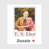 T. S. Eliot Aufkleber (Blatt)