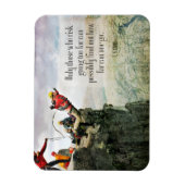 T.S. Eliot inspirierendes Zitat "Wie weit" flexibe Magnet (Vertikal)