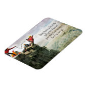 T.S. Eliot inspirierendes Zitat "Wie weit" flexibe Magnet (Linke Seite)