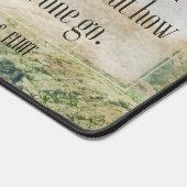 T.S. Eliot inspirierendes Zitat "Wie weit? Schreibtischunterlage (Ecke)