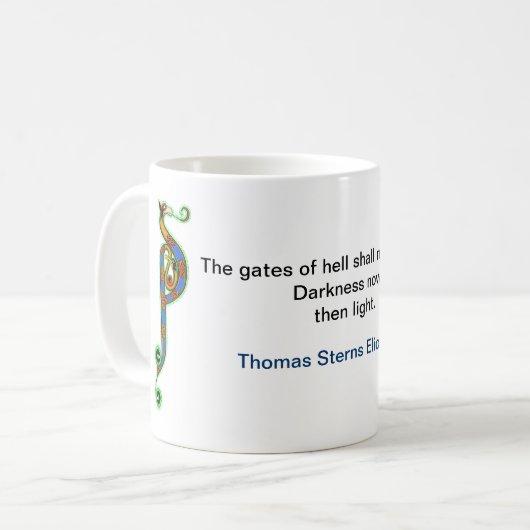 T S Eliot - Kaffee-Tasse Kaffeetasse (Vorderseite Links)