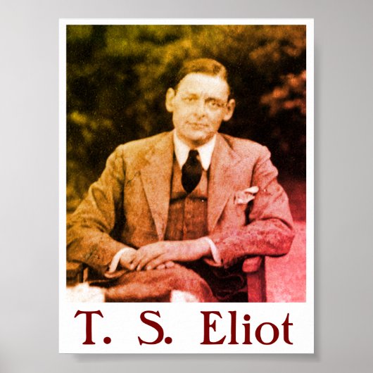 T. S. Eliot Poster (Vorne)