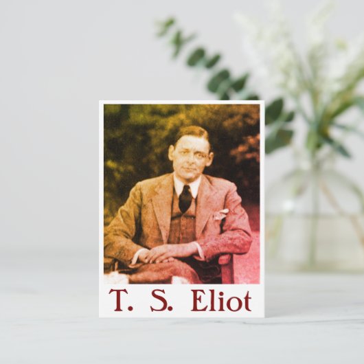 T. S. Eliot Postkarte (Stehend Vorderseite)