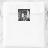 T.S. Eliot Quadratischer Aufkleber (Tasche)