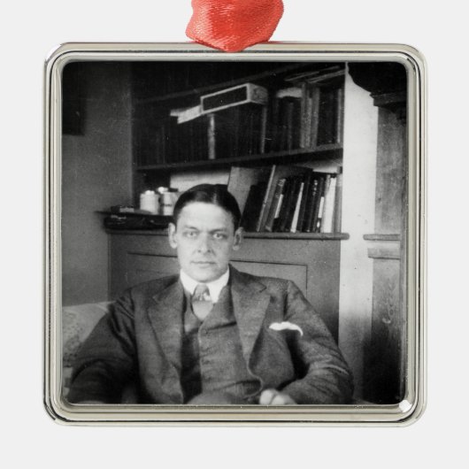 T.S. Eliot Silbernes Ornament (Vorne)