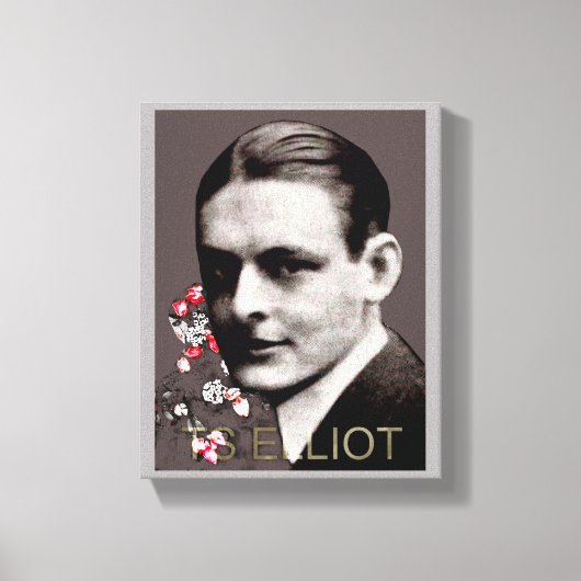 T S Elliot Leinwanddruck (Vorderseite)