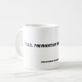 T.S.S. Paranormal Forscher-Kaffee/Tee-Tasse Kaffeetasse (Vorderseite Links)