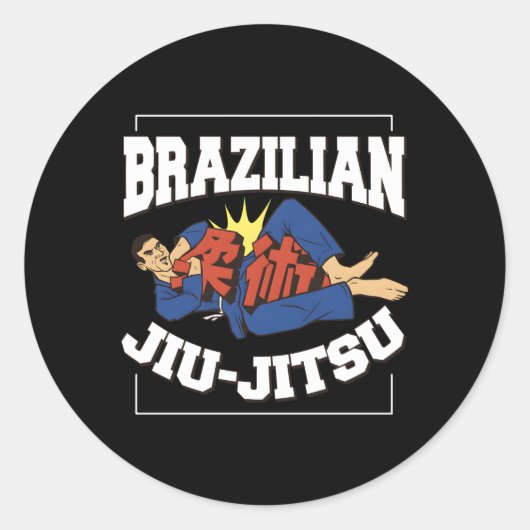 T sagt brasilianisch Jiu-Jitsu Runder Aufkleber (Vorderseite)