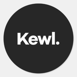 T sagt Kewl Runder Aufkleber