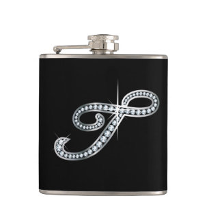 T Script "Diamond Bling"-Flasche Flachmann