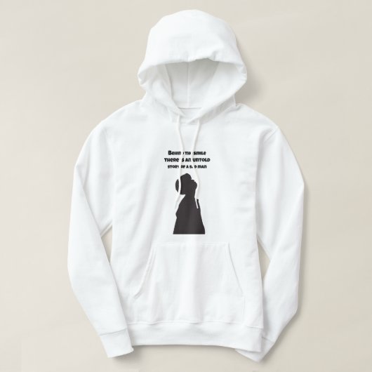 T-Shart Design Hinter dem Lächeln gibt es ein unsa Hoodie (Design vorne)