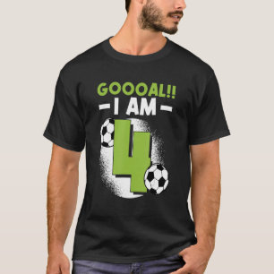 T - Shirt4. Geburtstagssoccer Geburtstagsparty 4 T-Shirt