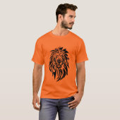 T - Shirt 002 - Löwe - Orange (Vorne ganz)