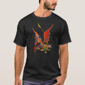 T - Shirt 009 - Roter Drache (Vorderseite)