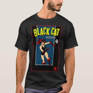 T-Shirt '1940er Black Cat Comics "Held"'