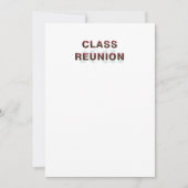 T-SHIRT 40. Classr Wiedersehen Einladung (Vorderseite)