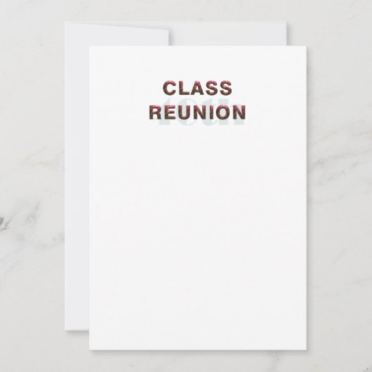 T-SHIRT 40. Classr Wiedersehen Einladung (Vorderseite)