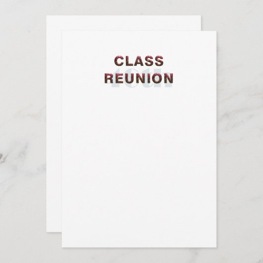 T-SHIRT 40. Classr Wiedersehen Einladung (Vorne/Hinten)