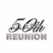 T-SHIRT 50. Class-Wiedersehen Aufkleber (Vorderseite)