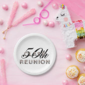 T-Shirt 50. Class-Wiedersehen Pappteller (Party)