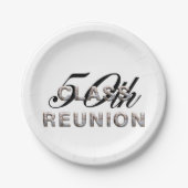 T-Shirt 50. Class-Wiedersehen Pappteller (Vorderseite)