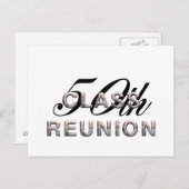 T-Shirt 50. Class-Wiedersehen Postkarte (Vorne/Hinten)