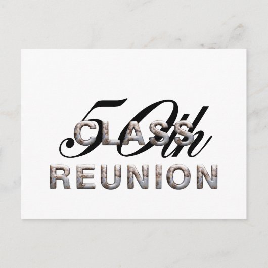 T-Shirt 50. Class-Wiedersehen Postkarte (Vorderseite)