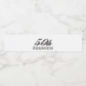 T-SHIRT 50. Class-Wiedersehen Wasserflaschenetikett (Einzelnes Label)