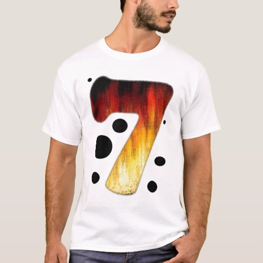 T-Shirt #7 der Glückszahl-sieben (Vorderseite)