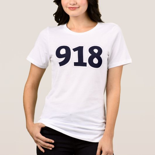 T-Shirt "918" Tri-Blend Shirt (Vorderseite)