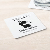 T-Shirt ab Beginn einer neuen Ära im Lebensruhesta Rechteckiger Pappuntersetzer (angewinkelt)