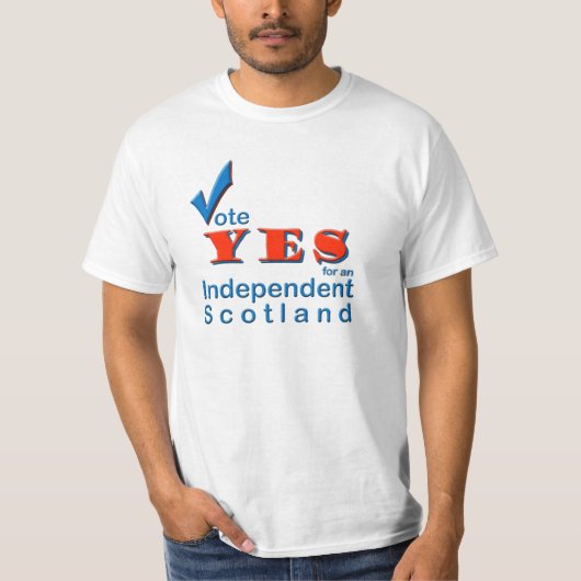 T-Shirt Abstimmung ja für ein unabhängiges (Vorderseite)