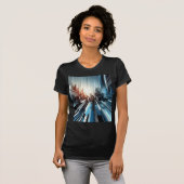 T - Shirt abstrakt Geometric Woman (Vorne ganz)