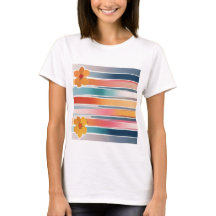 T - Shirt abstrakter Blume