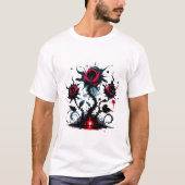 T-Shirt Abyssale-Kreatur mit scharfen Augen (Vorderseite)