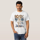 T-Shirt | acdc steife Oberlippe mit Blitz (Vorne ganz)
