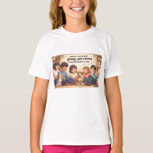 T - Shirt-Adoption-T - Shirt - "Ein Haustier als F (Vorderseite)