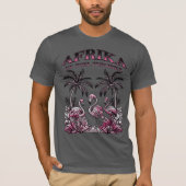 T-Shirt Afrika - ek voel tuis hier Flamingos (Vorderseite)