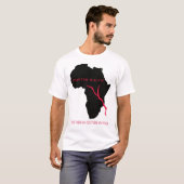 T - Shirt-Afrika-Karten-Blut T-Shirt (Vorne ganz)