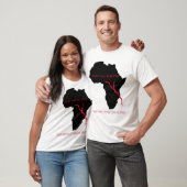 T - Shirt-Afrika-Karten-Blut T-Shirt (Unisex)