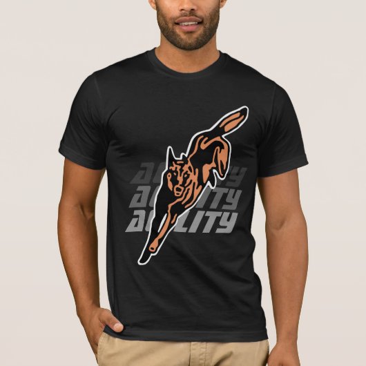 t-shirt agility malinois (Vorderseite)