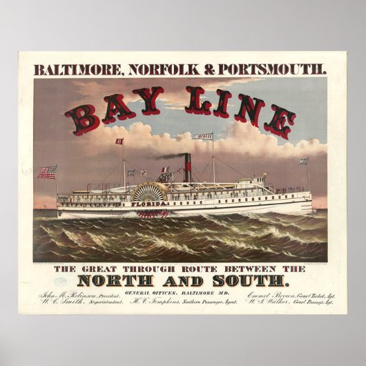 T-SHIRT Ahoy Poster (Vorne)