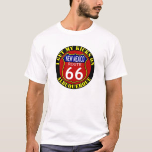 T - SHIRT ALBUQUERQUES NEW-MEXIKO DES WEG-66