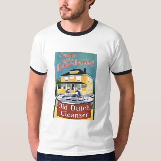 T - Shirt-alte niederländische Reiniger ANZEIGE T-Shirt (Vorderseite)