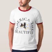 T-Shirt : Amerika Die Schöne (Vorderseite)