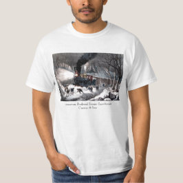 T-Shirt: Amerikanische Eisenbahn-Szene: Snowbound T-Shirt