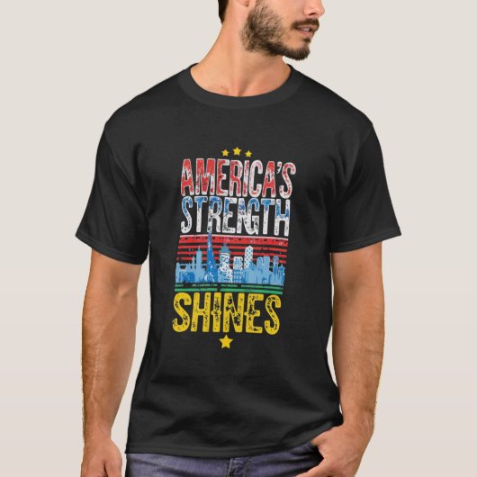 T - Shirt "Amerikas starke Schläge" (Vorderseite)