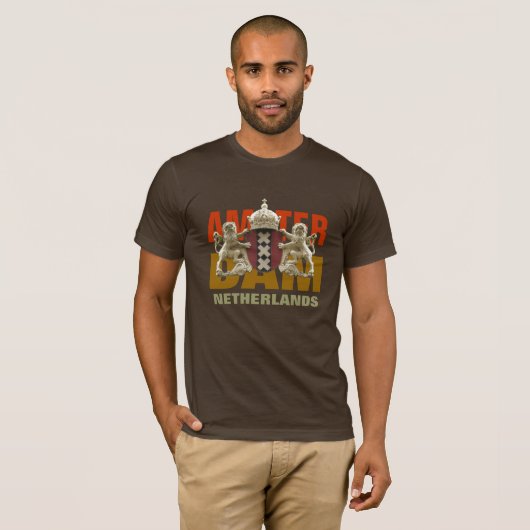 T - Shirt Amsterdams die Niederlande (Vorne ganz)